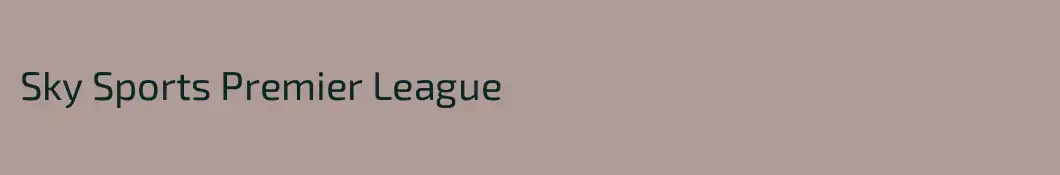 Sky Sports Premier League